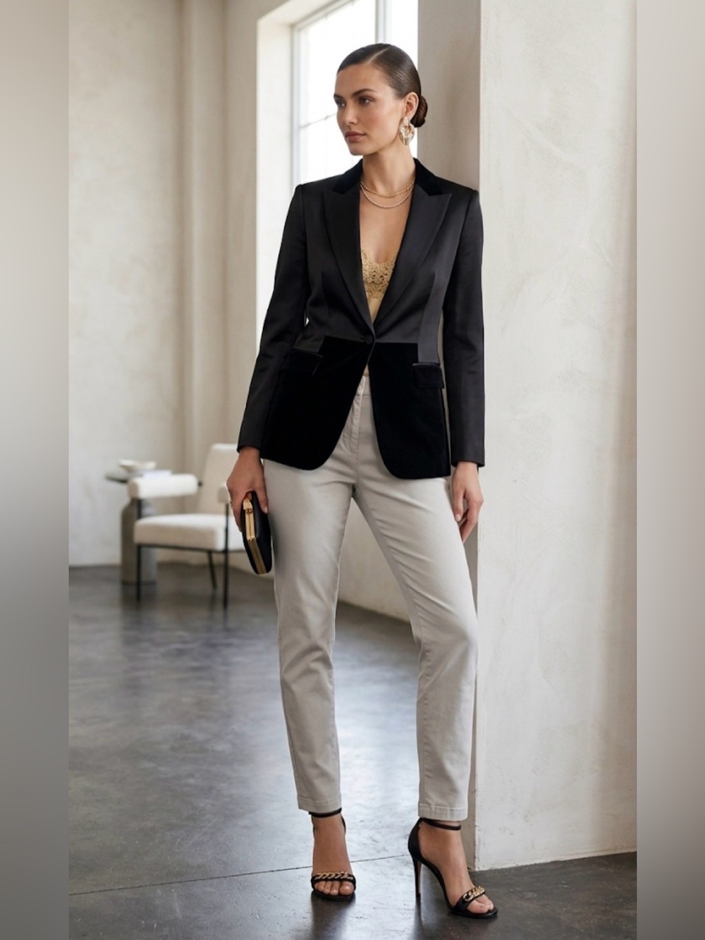 Mango Beige Pants